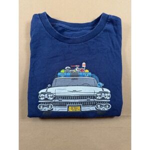 Kids Ghostbusters Ecto-1 Car Graphic T-Shirt Blue‎ Boys Girls 2T